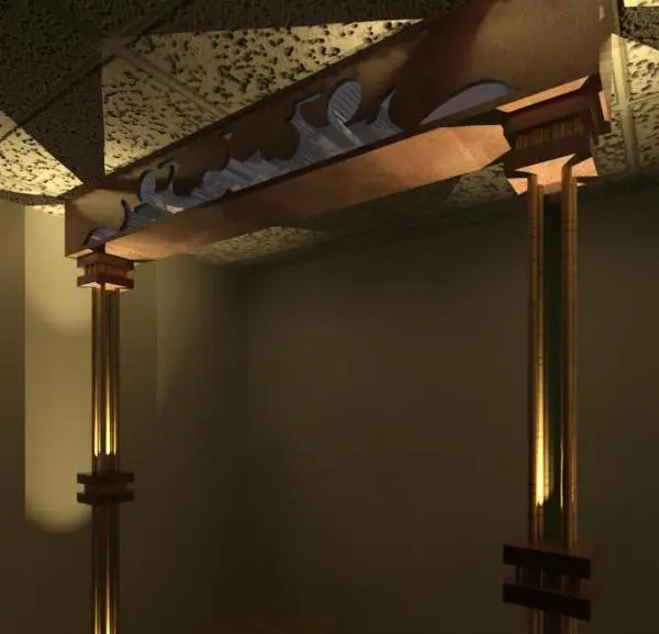 Self-illuminating beam