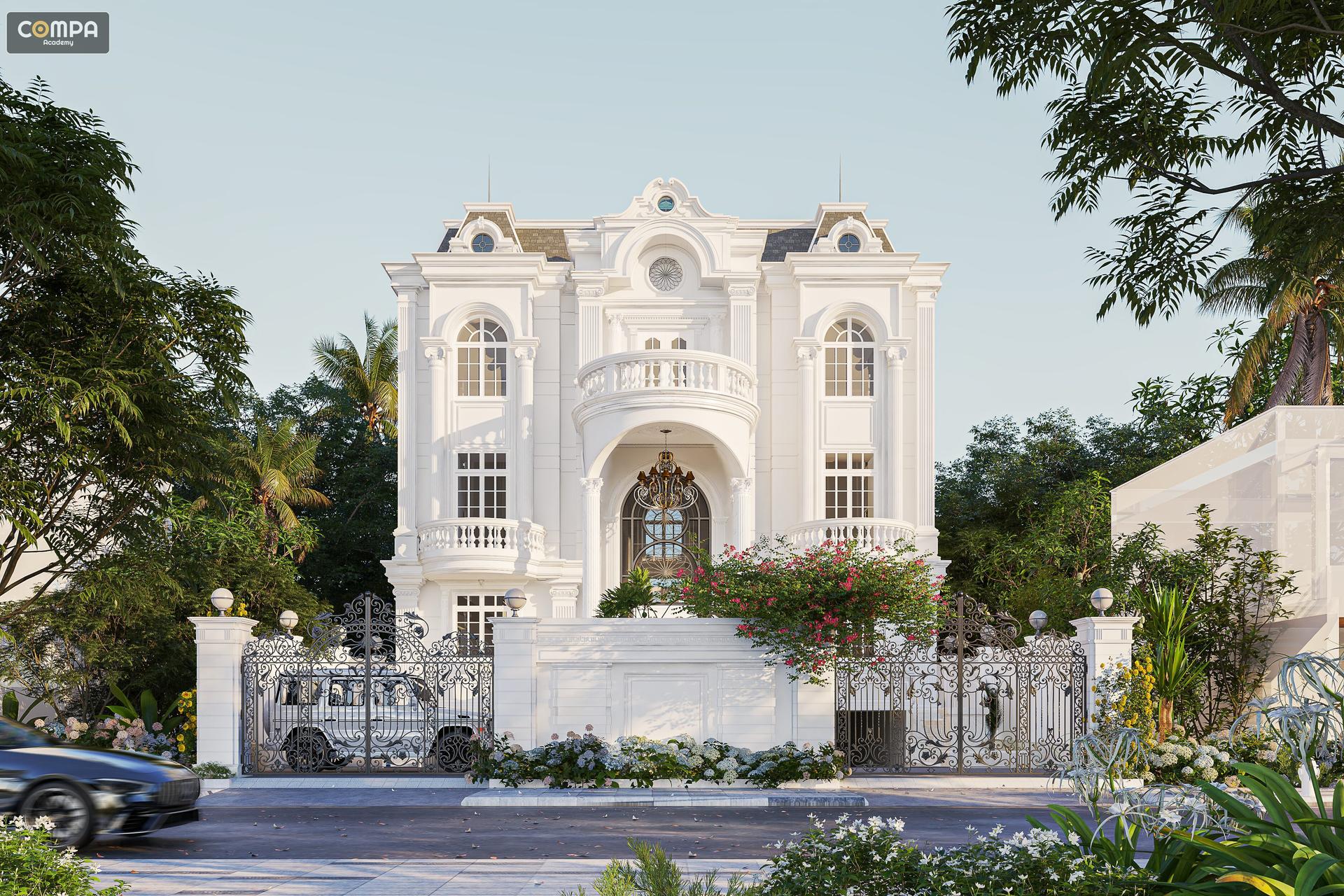 Neoclassical Villa Exterior