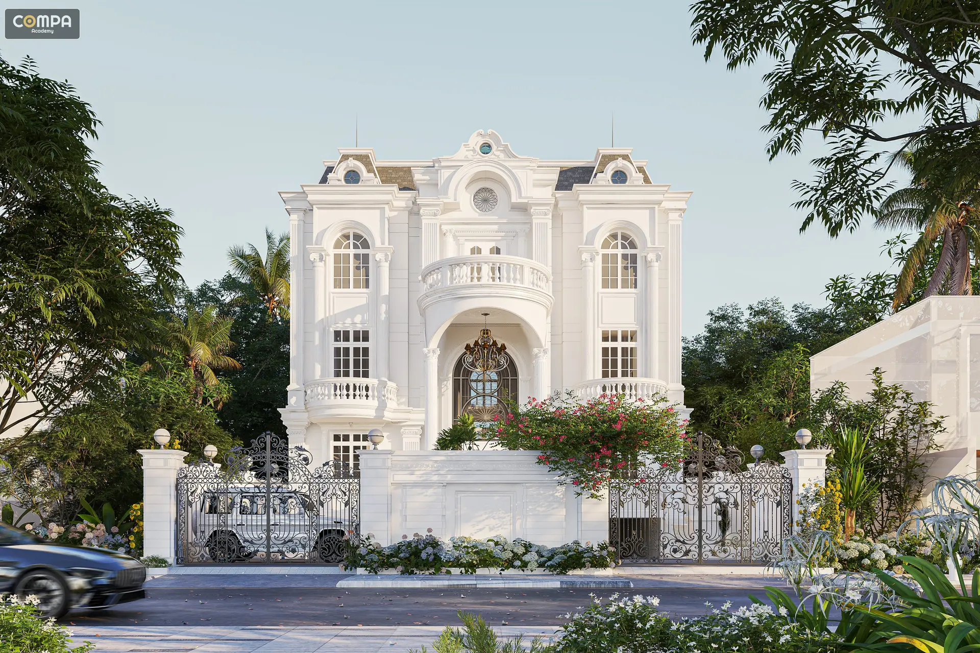 Neoclassical Villa Exterior