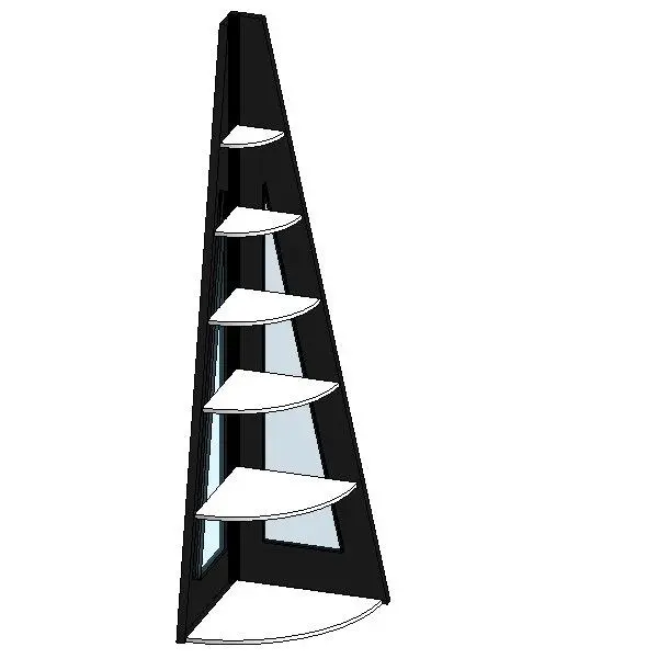 Corner Pyramid Shelf — preview 1, by ghe3021 (RevitCity, CC0)