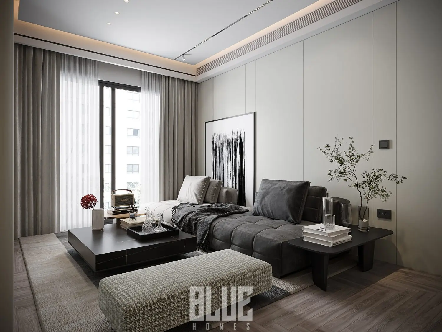 Living Room – Kitchen Interior