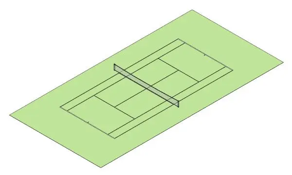 Tennis Court — preview 1, by Paul Brickler (RevitCity, CC0)