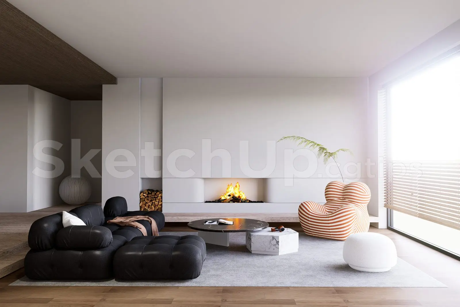 Living Room Interior — preview 1 (cgtips, CC0)