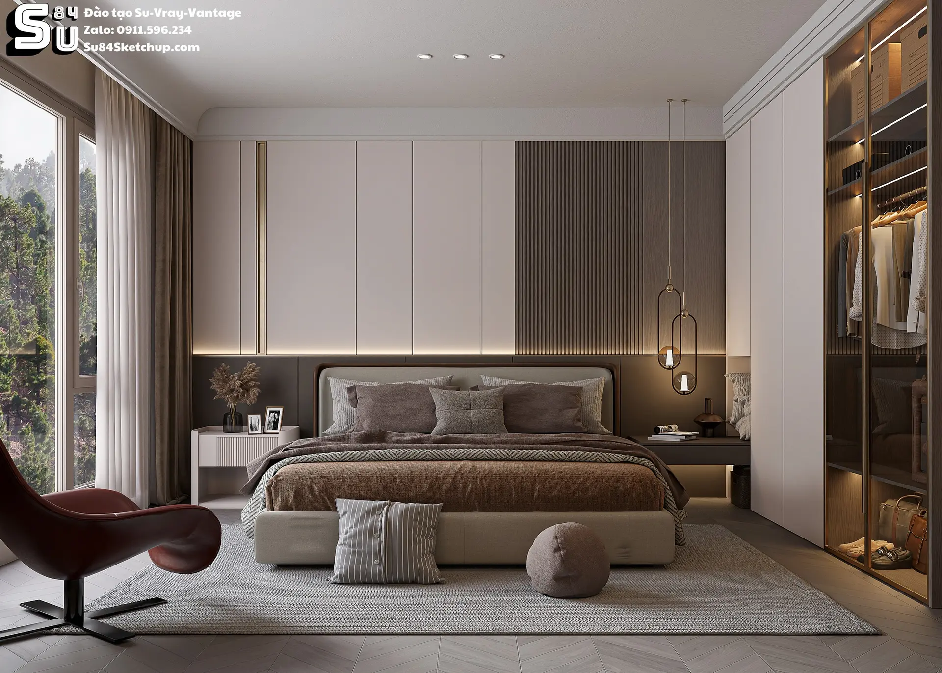 Modern Luxury Bedroom Interior