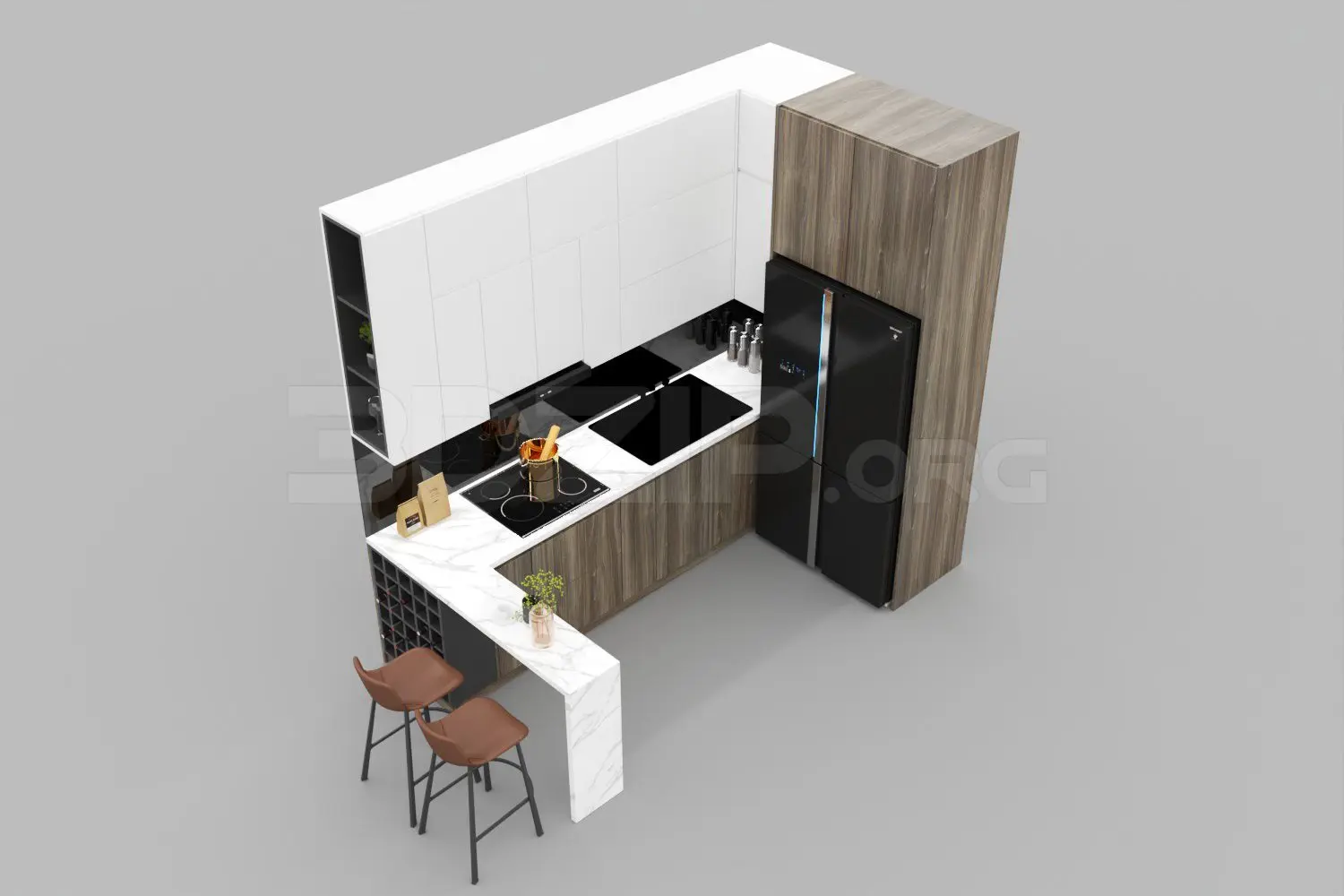 Kitchen — preview 1, by Nguyen Ngoc Tung (3dzip, CC0)