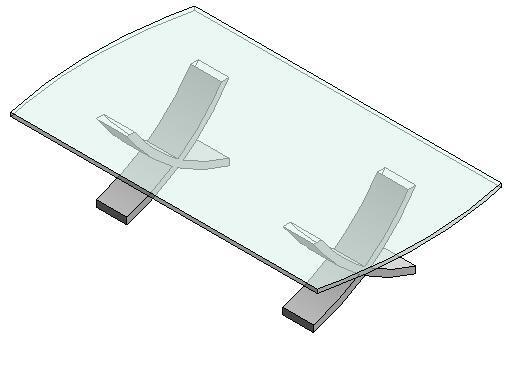 Glass Top Modern Chrome Table