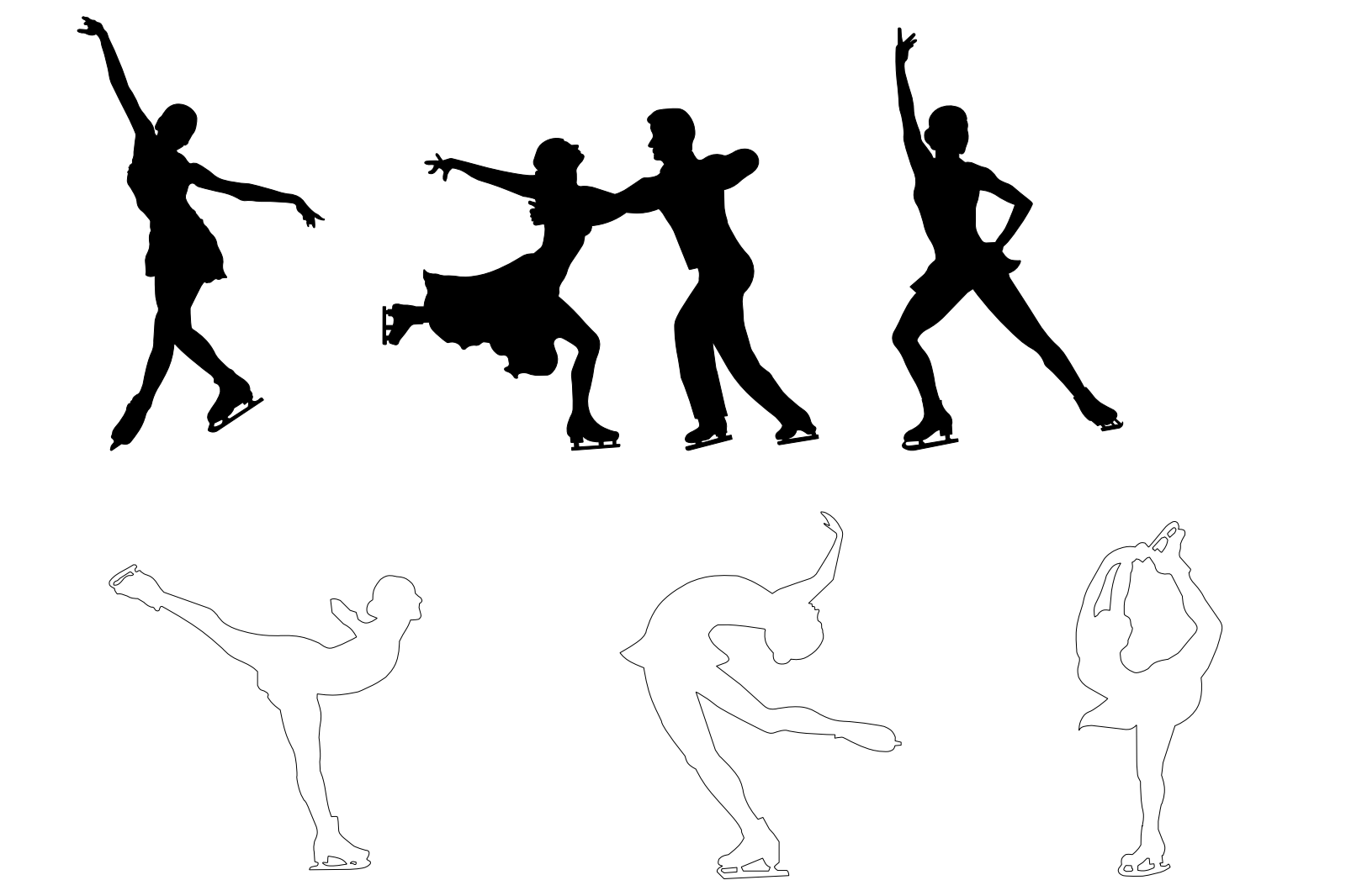 People figure skating