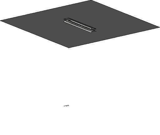 Ceiling Mounted Florescent Light