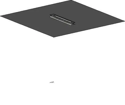 Ceiling Mounted Florescent Light