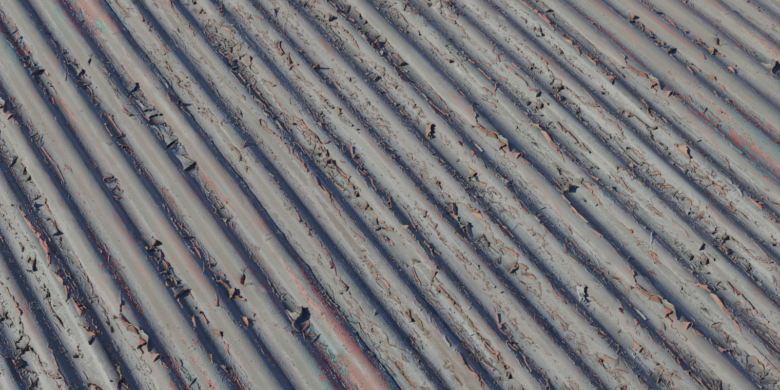Worn Corrugated Iron