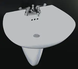 Kohler - K-2083-1 Chablis Wall-mount Lavatory — preview 1, by Kohler (RevitCity, CC0)
