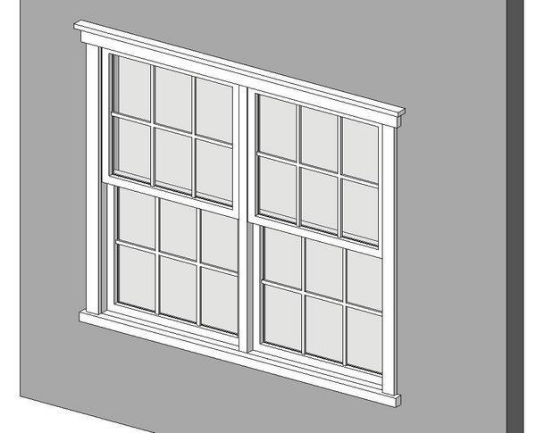 Double - Double Hung - Grid - 5 Piece Trim