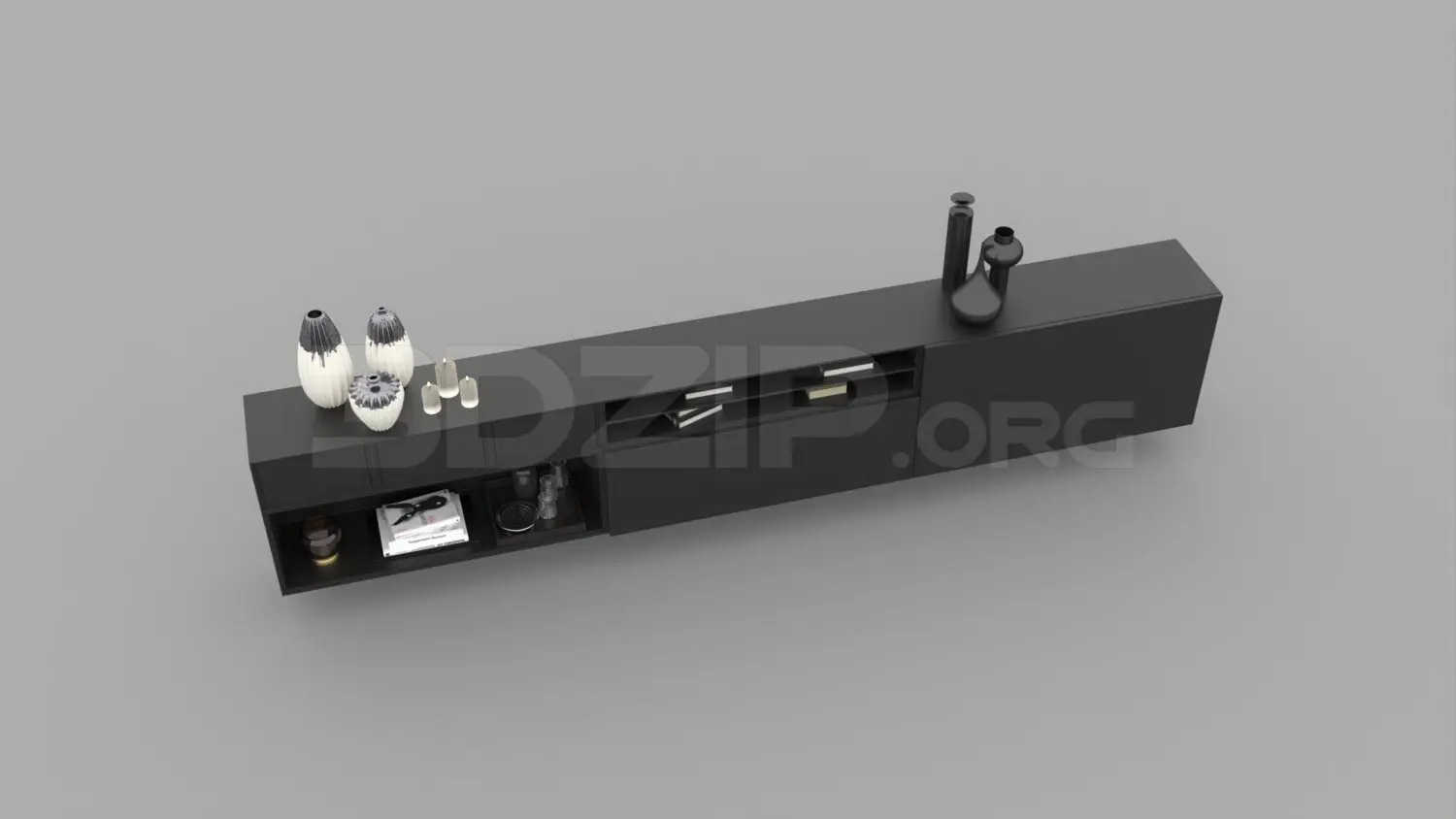 TV Cabinet — preview 1, by Pham An (3dzip)