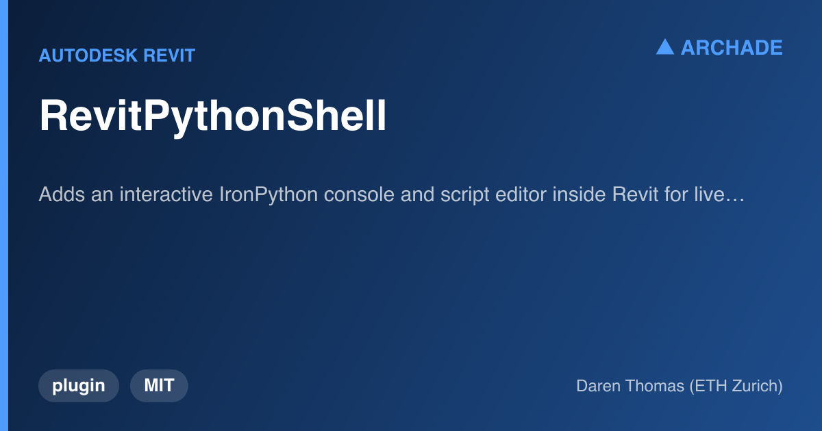 RevitPythonShell