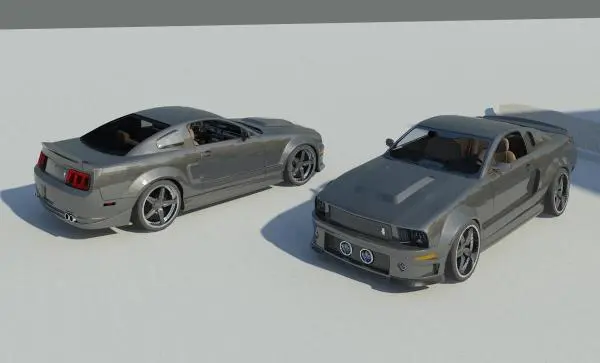 Ford Mustang 08 Eleanor - Car Automobile Vehicle — preview 1, by bradley911 (RevitCity, CC0)