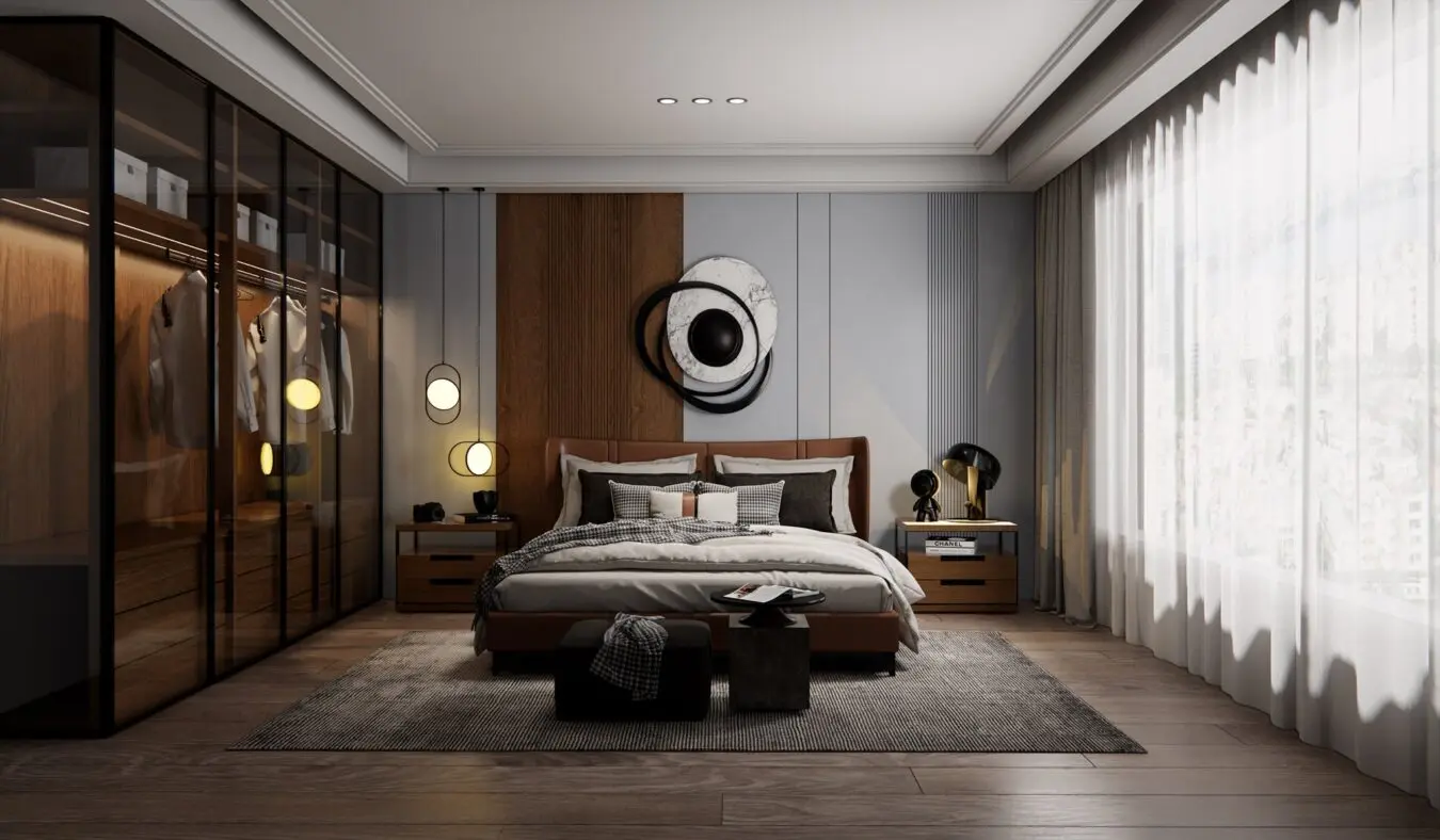 Interior Bedroom Scene