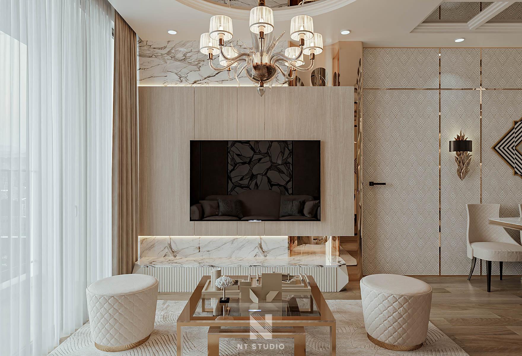 Living Room – Kitchen Interior