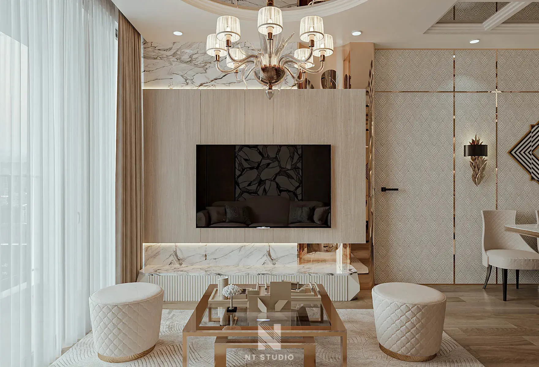 Living Room – Kitchen Interior