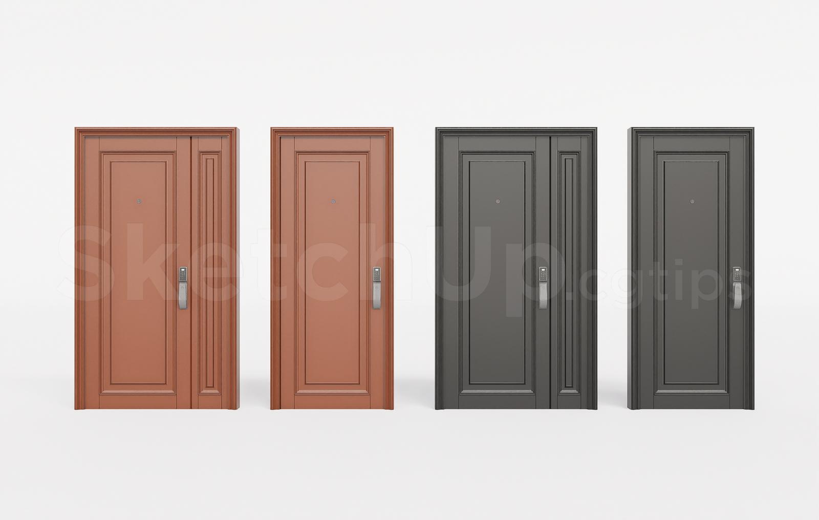 Modern Wooden Entrance Doors