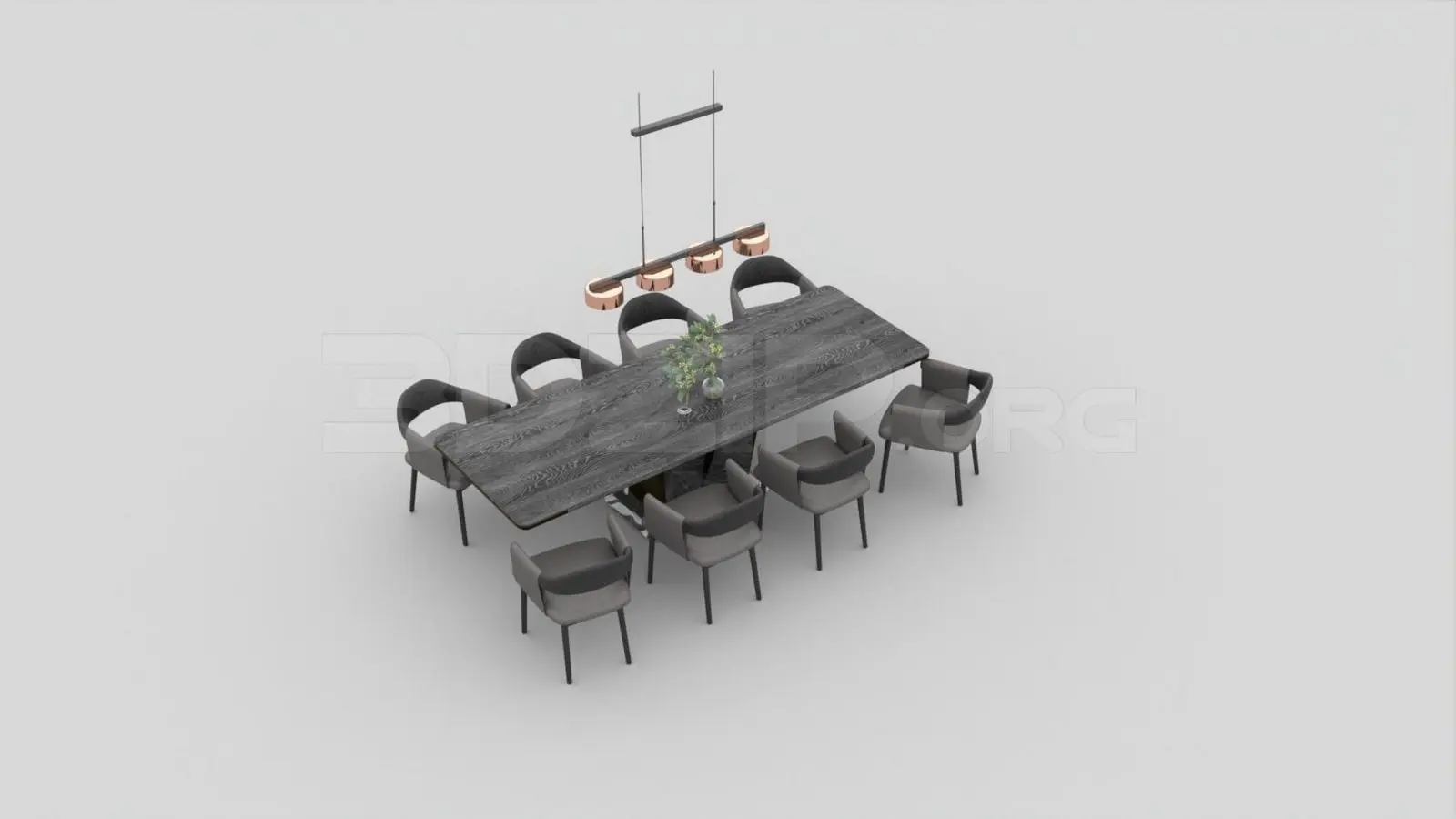 Dining Table And Chair — preview 1, by Ha Kool (3dzip, CC0)