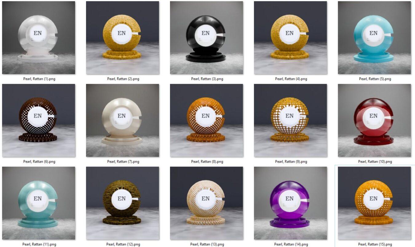 Enscape Pearl, Rattan Material
