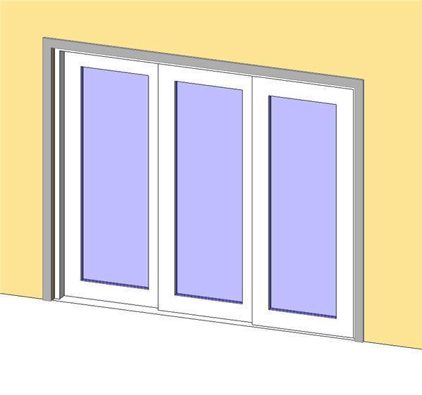 ICU Sliding door 3 panel SX-SX-SO