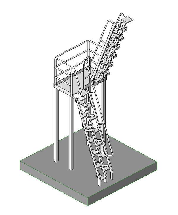 Alternating Tread Industrial Stair