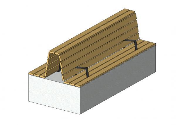 Modern Wood Bench