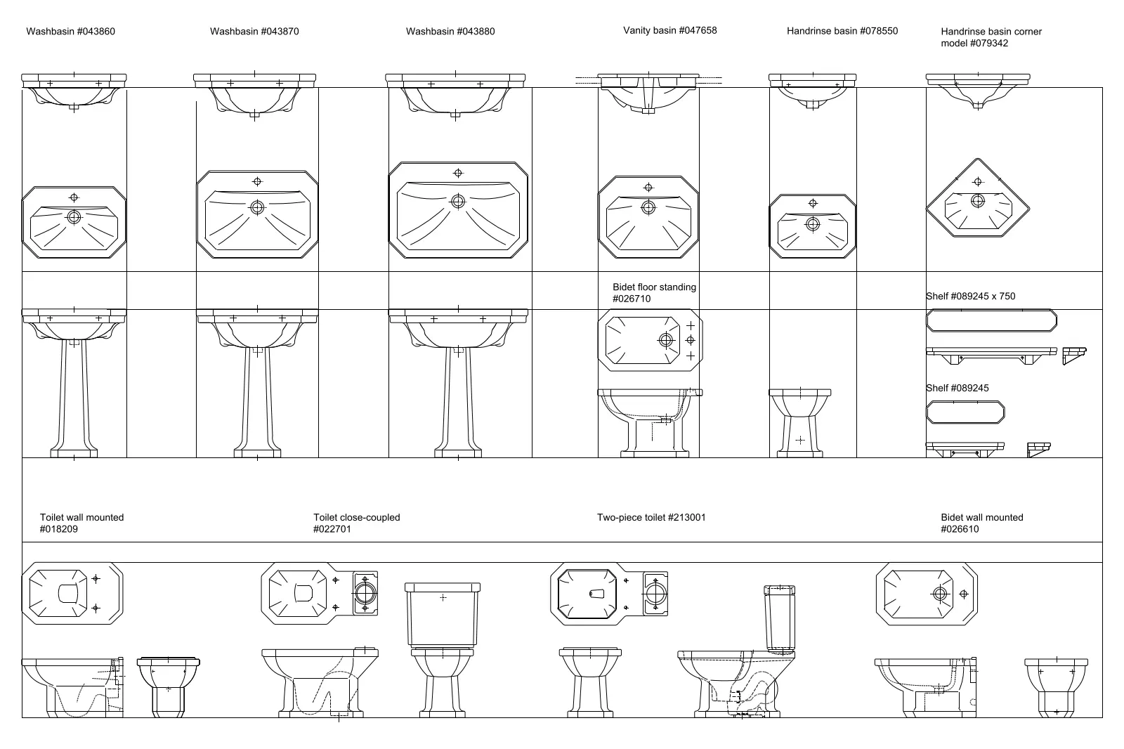 Duravit 1930 Series — CAD drawing preview