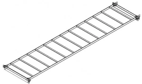 Cable Rack 10ft w_Attachments — preview 1, by Gary Pyles (RevitCity, CC0)