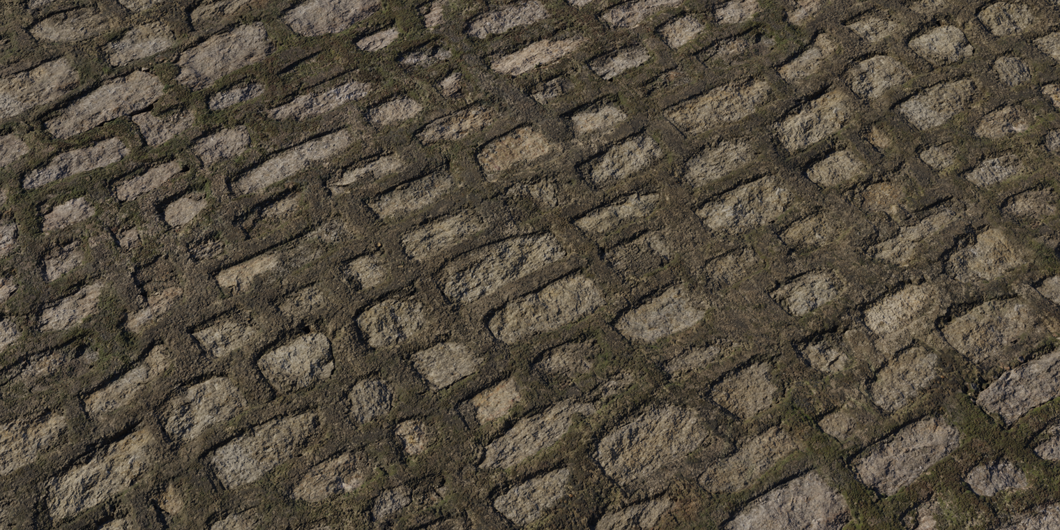 Mossy Stone Wall