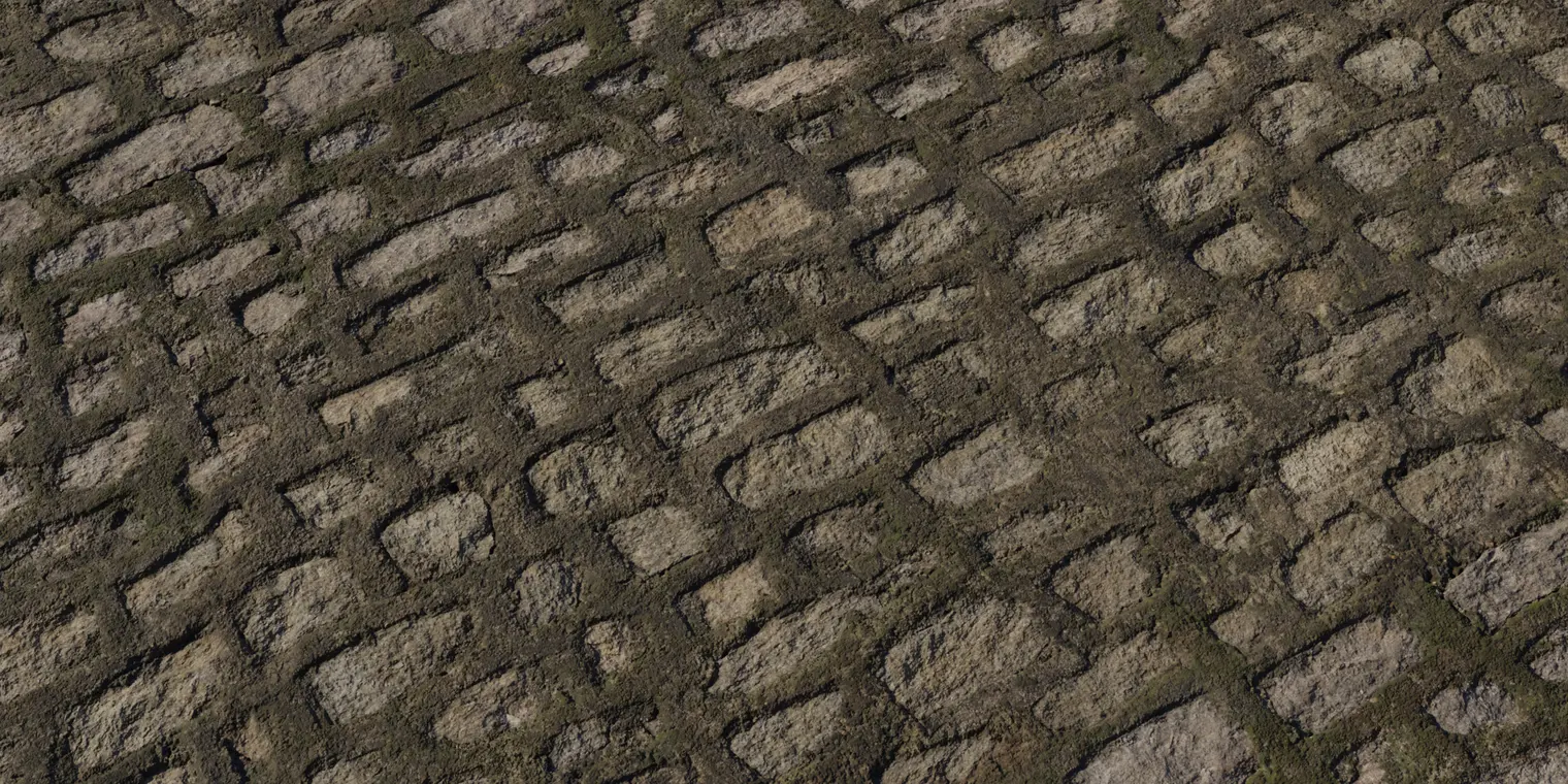 Mossy Stone Wall