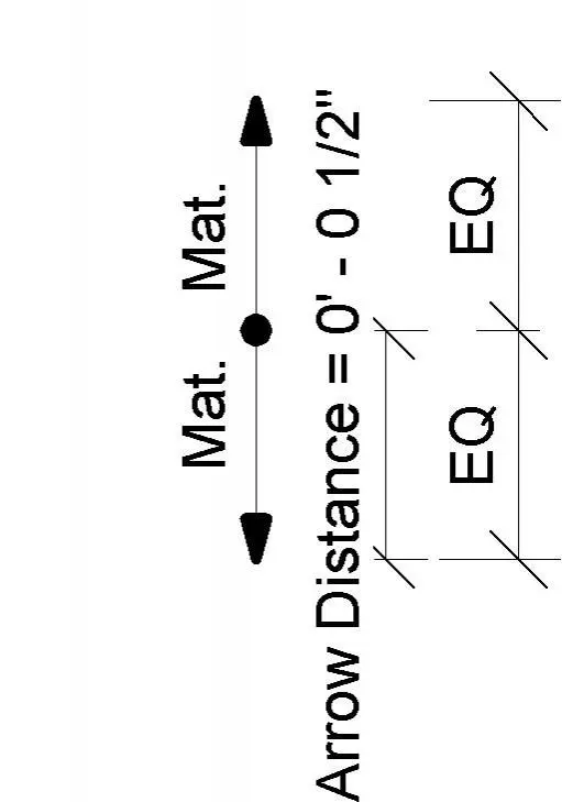 Floor Finish Material Transition Symbol