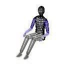 Person Sitting Leaning Back