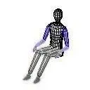 Person Sitting Leaning Back