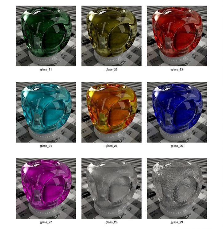 Glass vray material v2