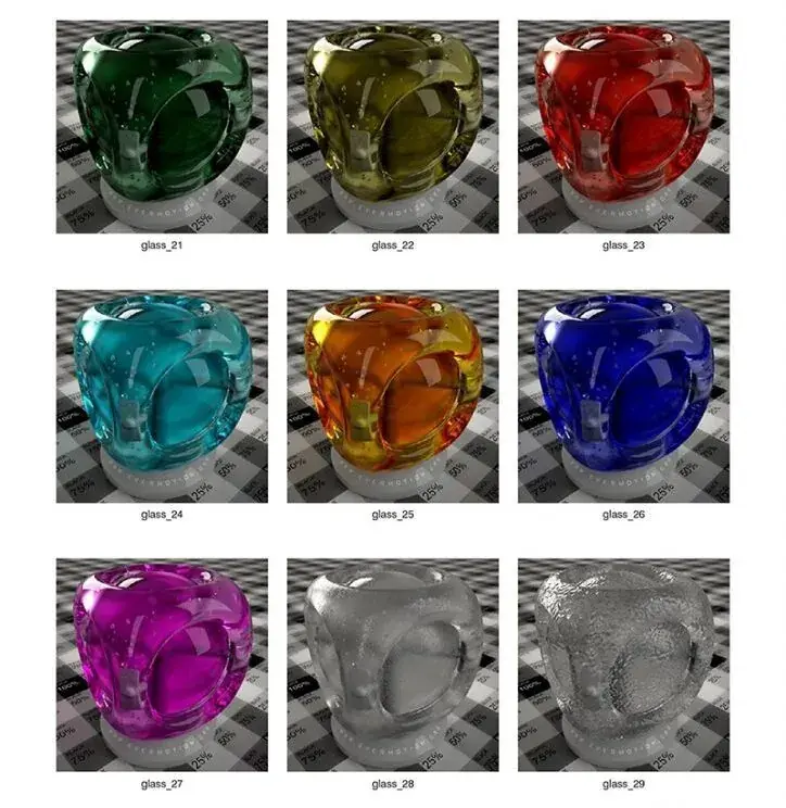 Glass vray material v2