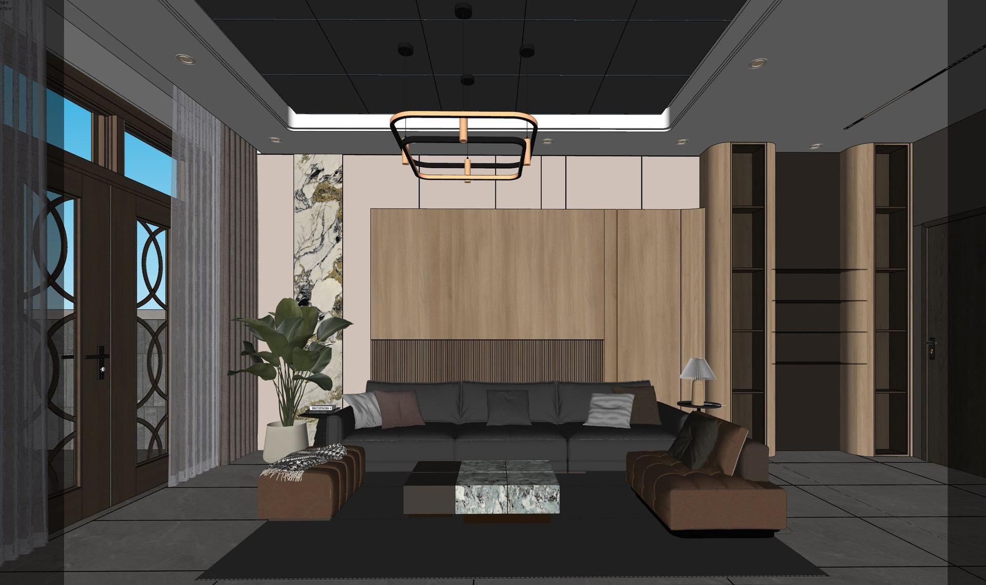 Living Room – Kitchen Interior