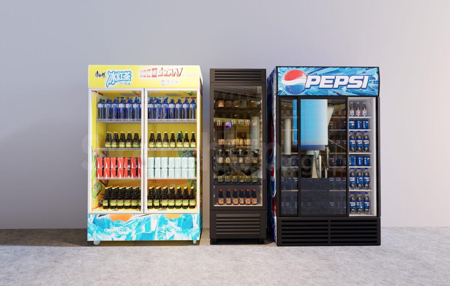 Supermarket Fridge Showcase