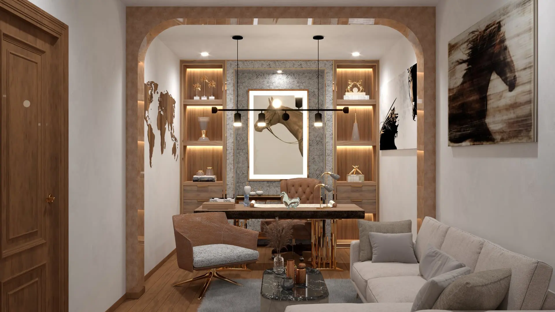 Interior Office room Scene