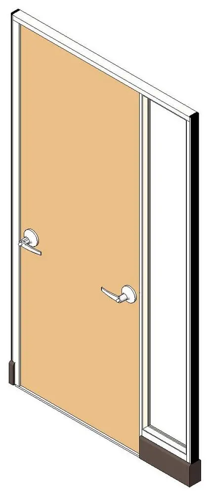 HermanMiller_ActionOffice_A1191_Door PanelStandardBase — preview 1, by Herman Miller (RevitCity, CC0)