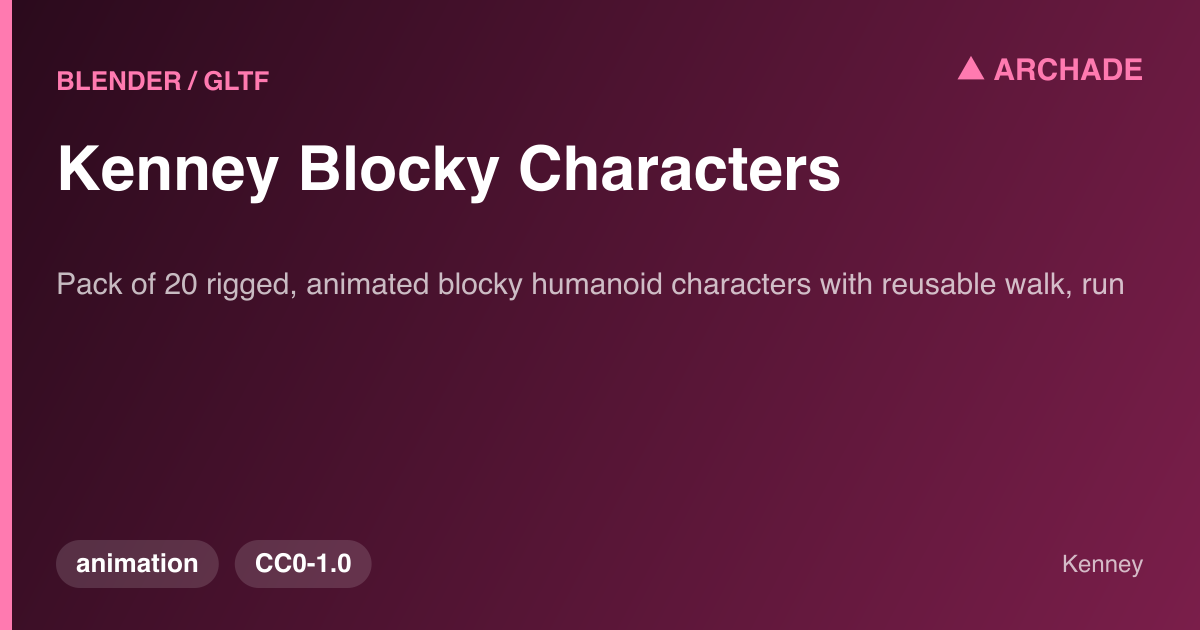 Kenney Blocky Characters