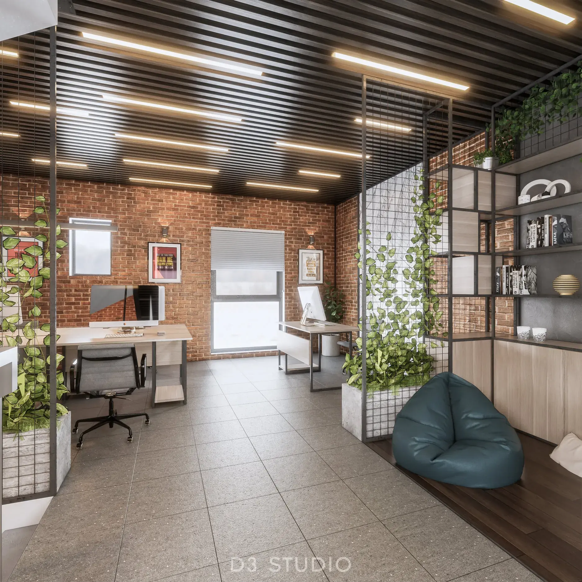 Interior Office room Scene