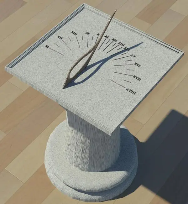 Sundial — preview 1, by SketchUp (RevitCity, CC0)