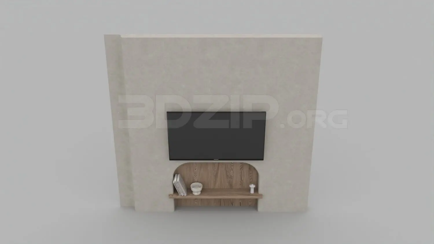 TV Cabinet — preview 1 (3dzip, CC0)
