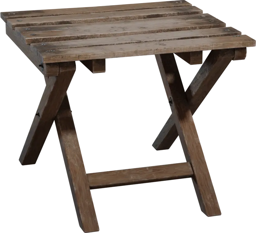 Folding Wooden Stool — preview 1, by Ulan Cabanilla (Poly Haven, CC0)