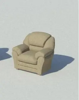 Recliner - Sofa Couch Living Room Furniture — preview 1, by bradley911 (RevitCity, CC0)