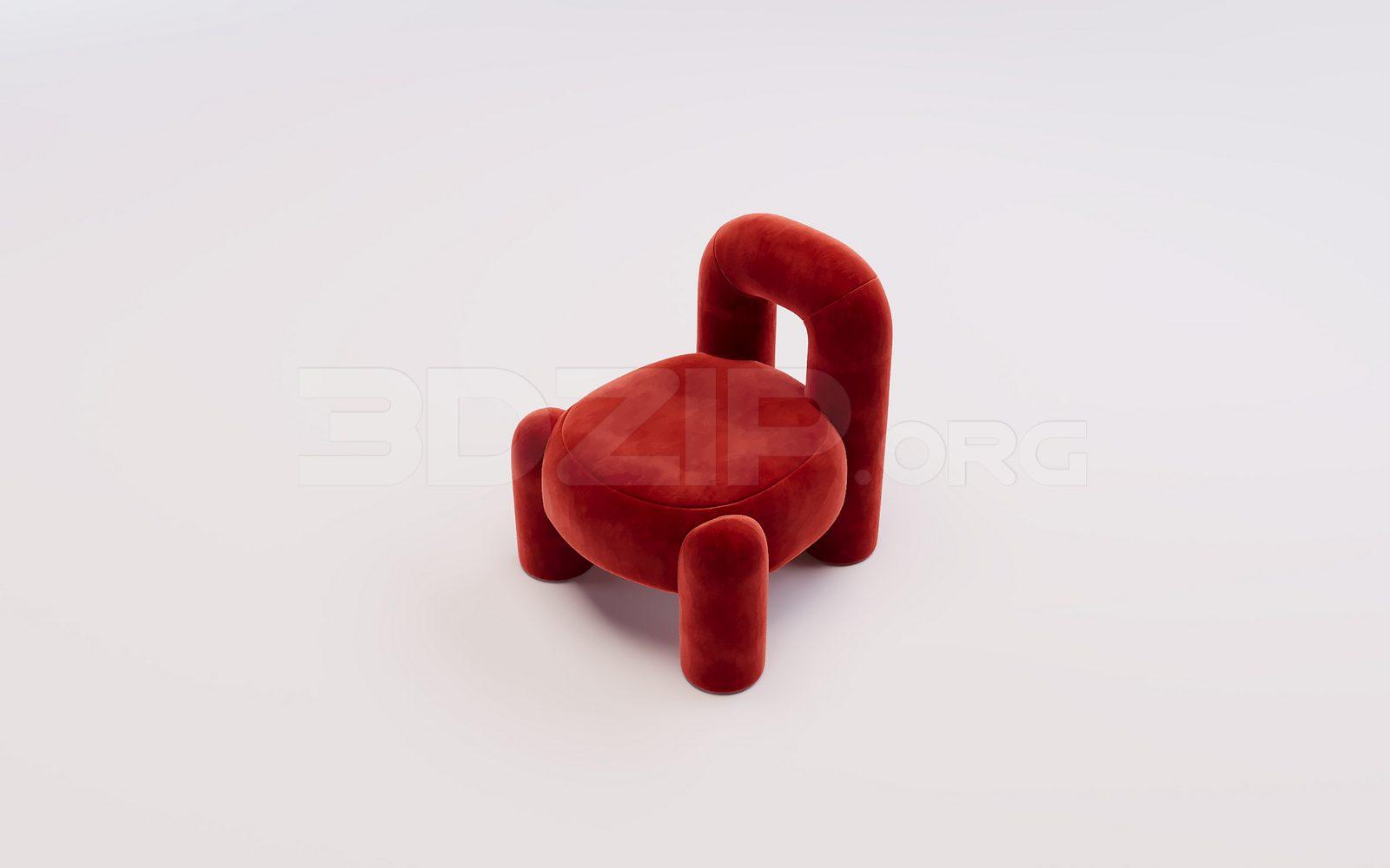 Armchair 3D Model for Interior Projects