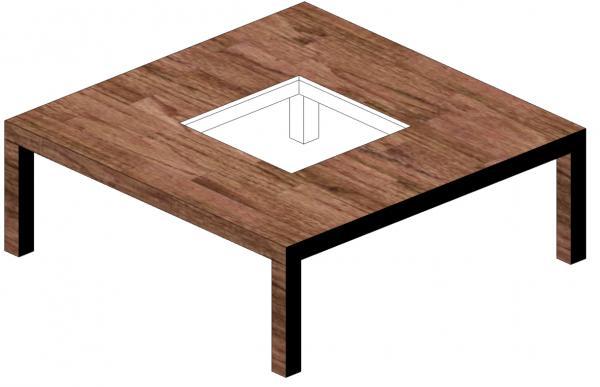 2x2 Square Table