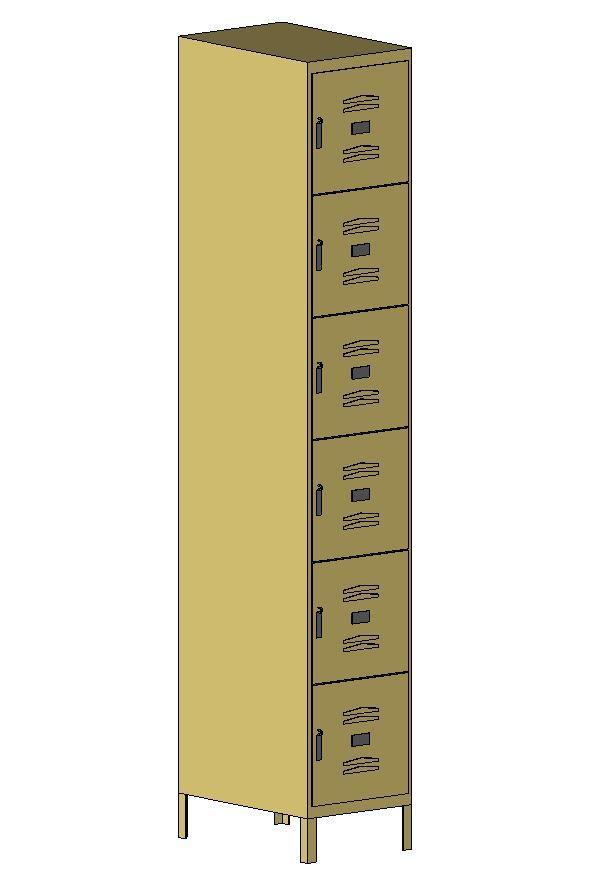 Locker - Stacked - 6 Person